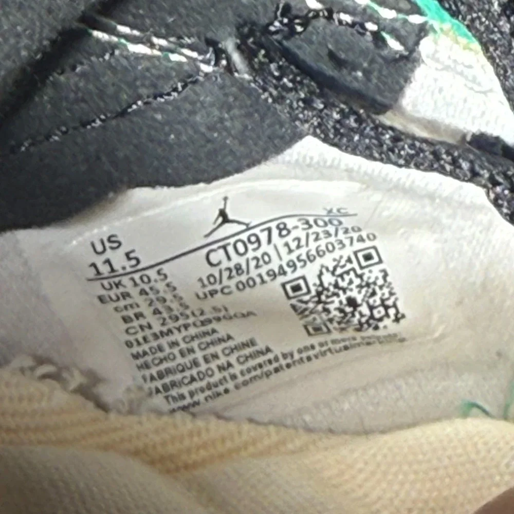 Jordan 1 Retro High Zoom Air Comfort Psychic Green Men's Size 11.5 CT0978-300